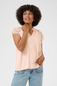 Cream Nola Lace Blouse